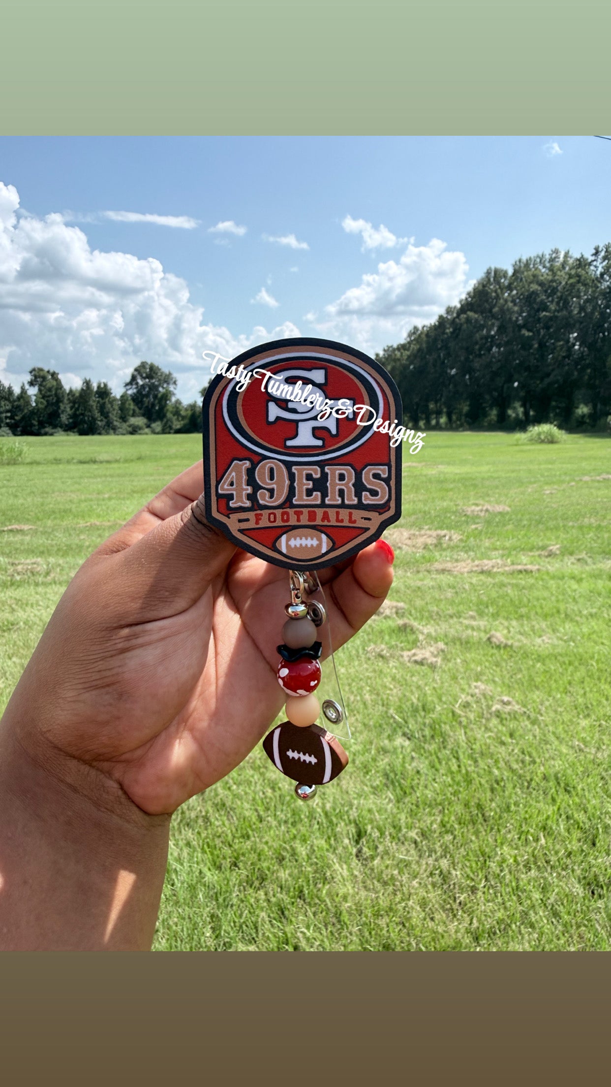 49ers Football Badge & Charm