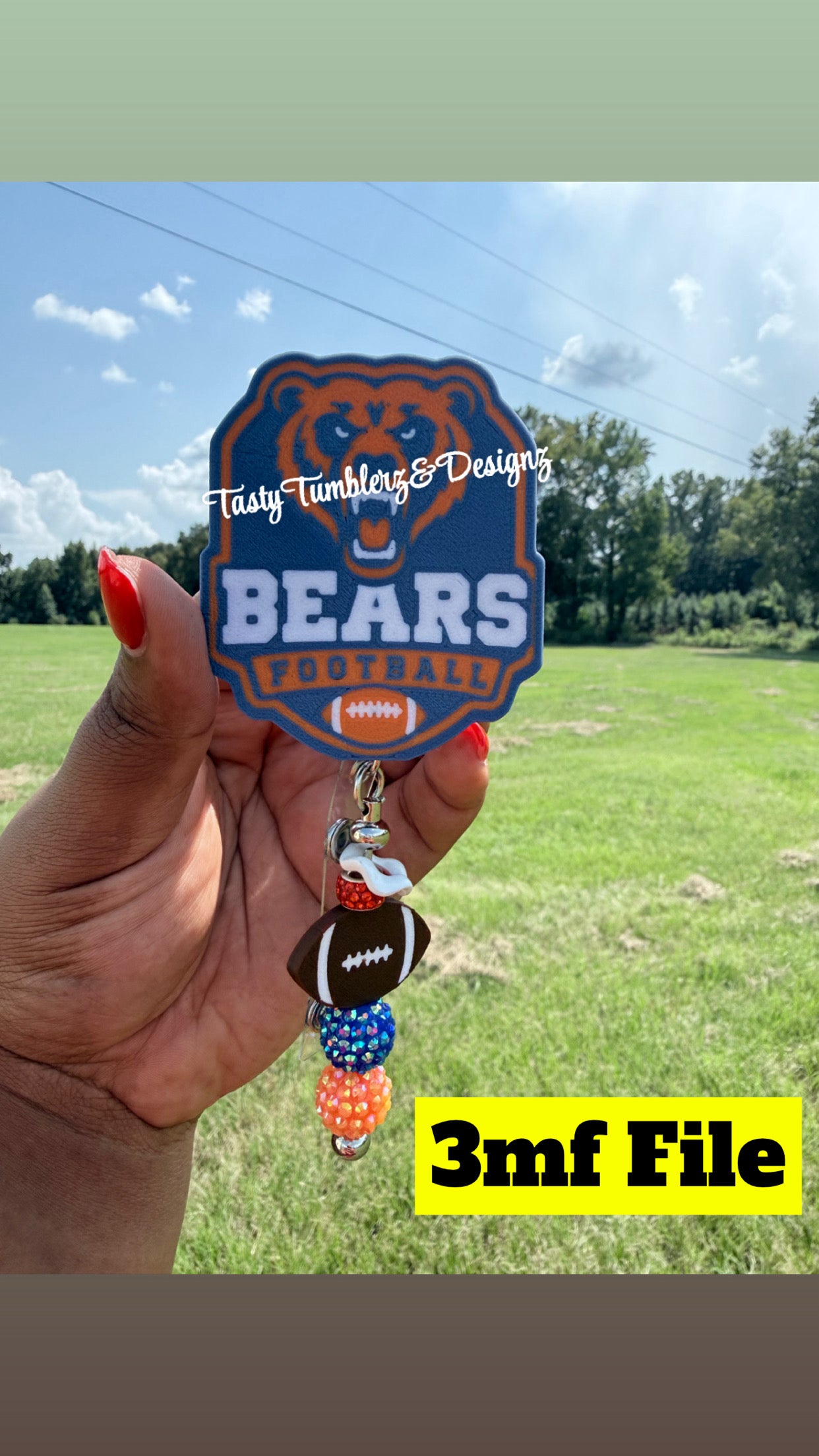 Chicago Bears & Charm 3mf
