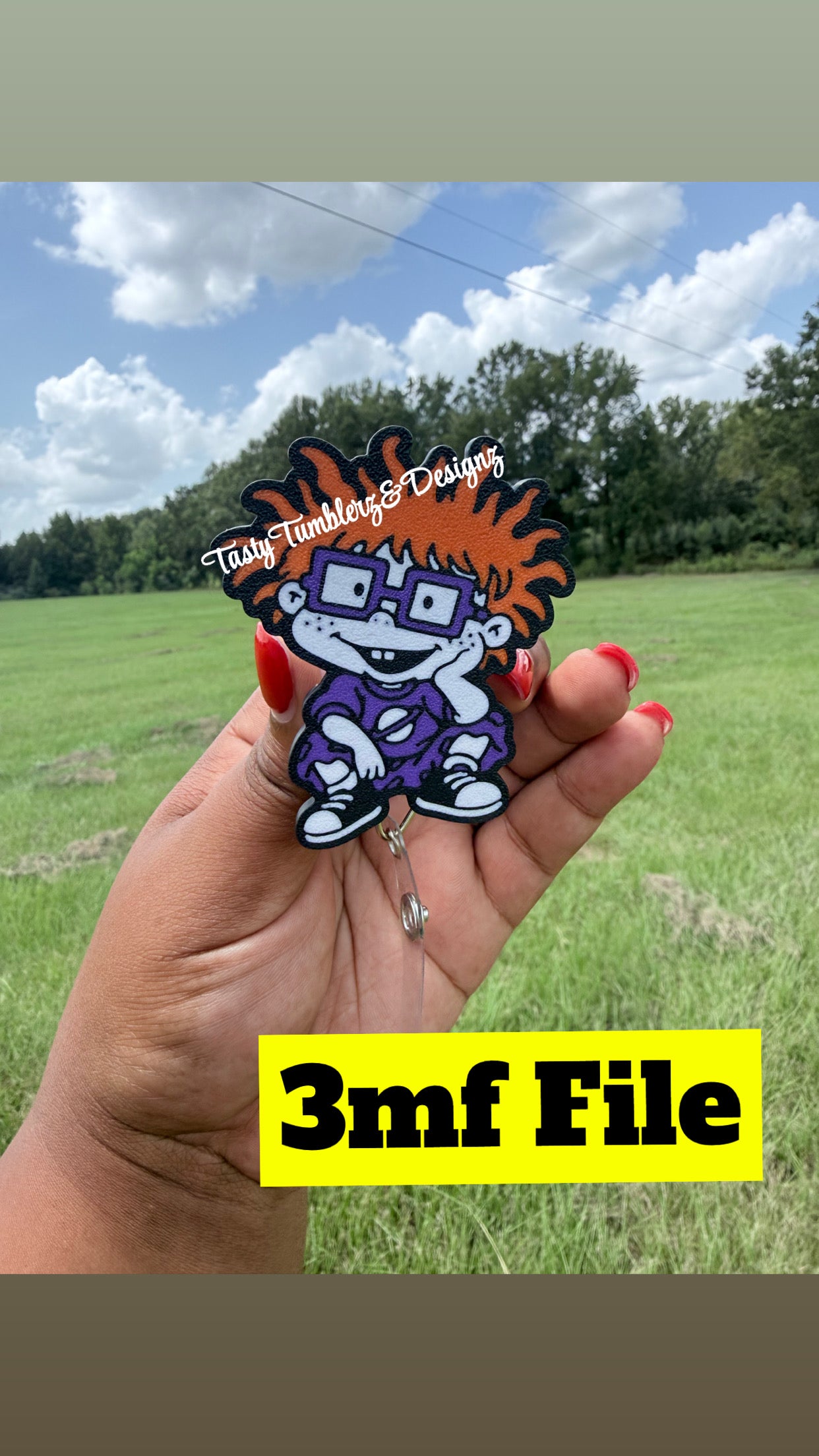 Chuckie Rugrat Badge.3mf