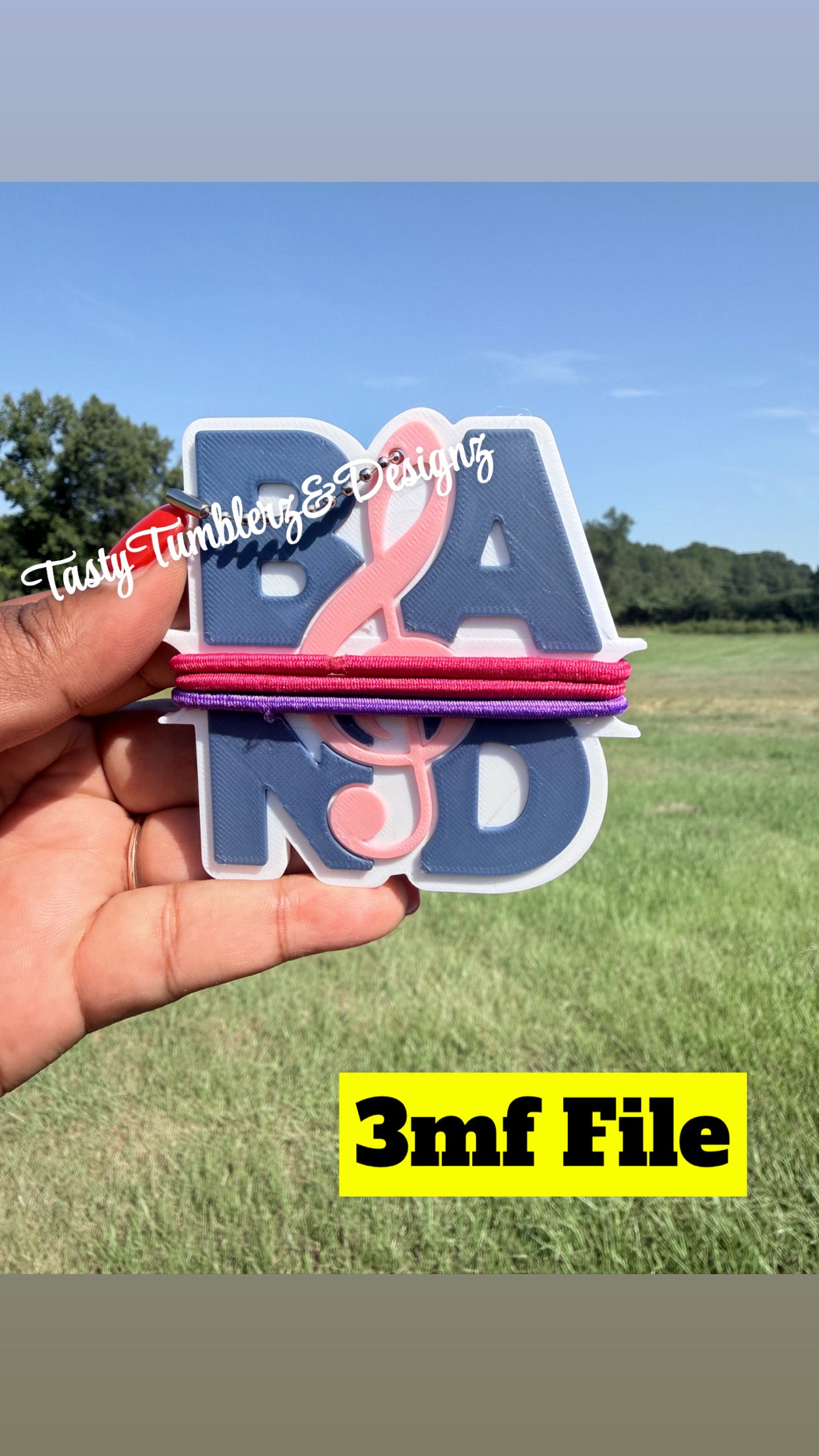 Band HAIR TIE Holder .3mf