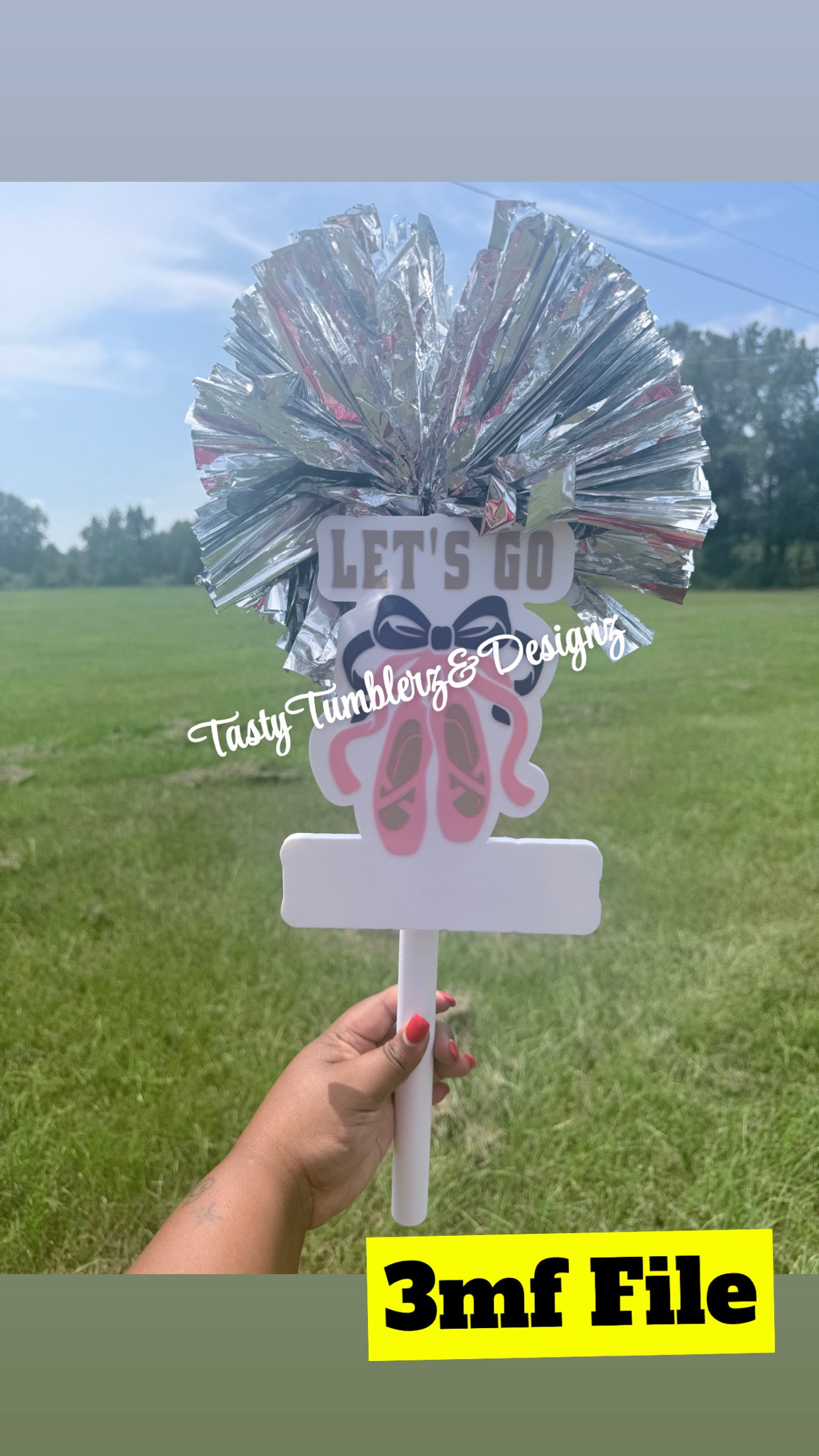 Ballet Editable Cheerstick 3mf
