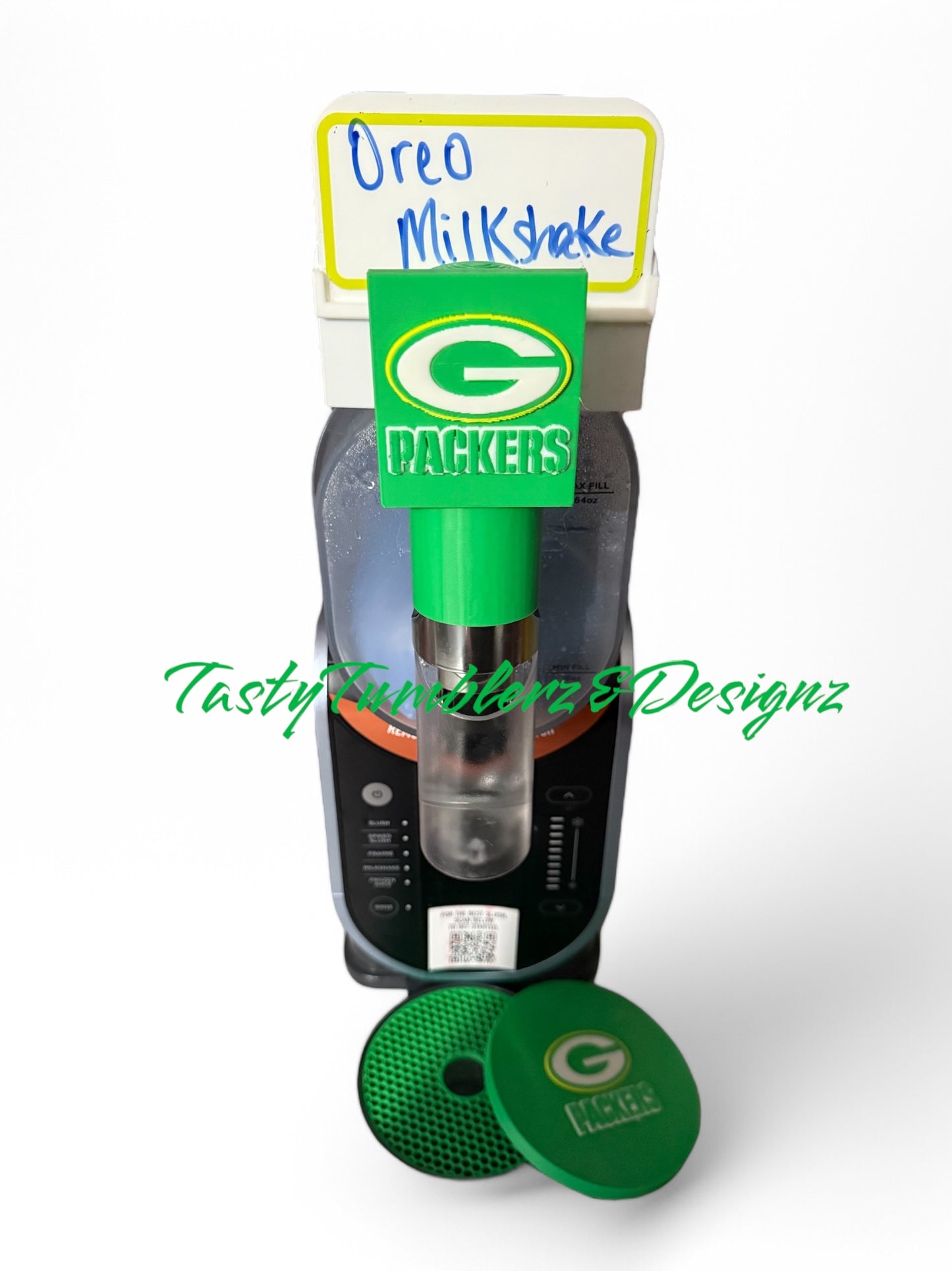 Green Bay Ninja Slushi Drip Tray Insert & Custom Handle Cover