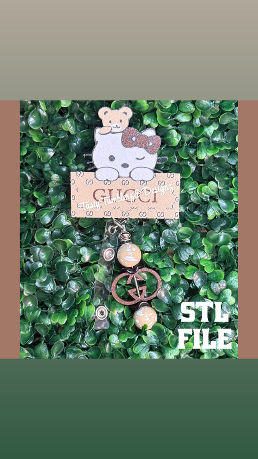 Gucci Hello Kitty Badge 3mf