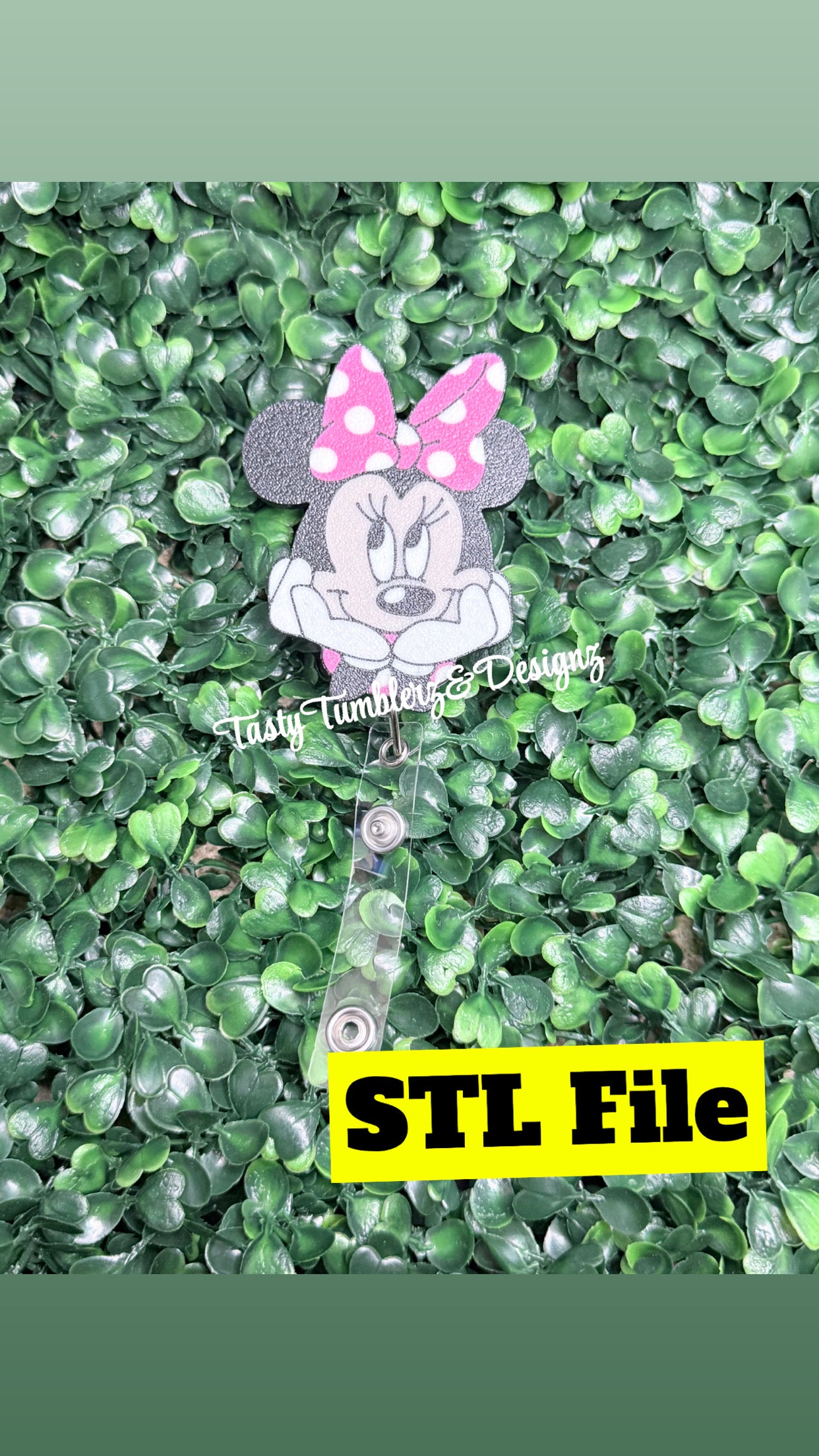 Minnie Mouse Badge 3mf