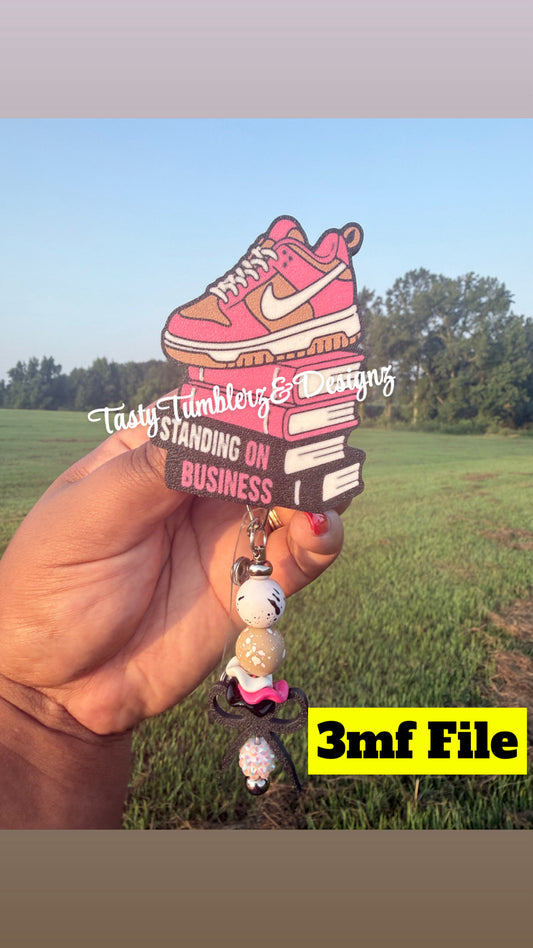 Standing On Business Badge & Charm 3mf