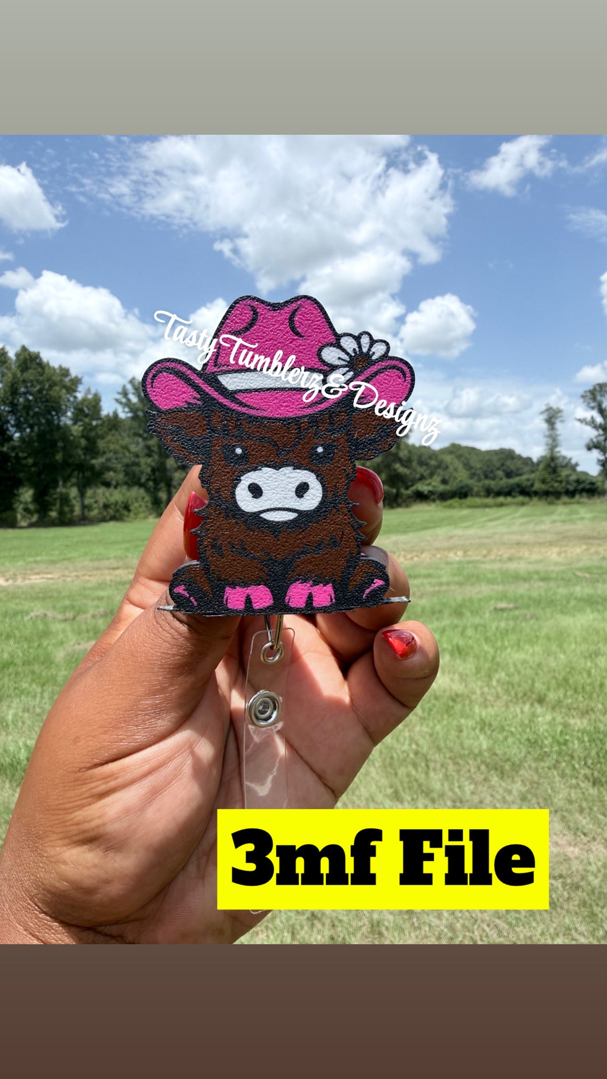 Highland Cowboy Pink .3mf