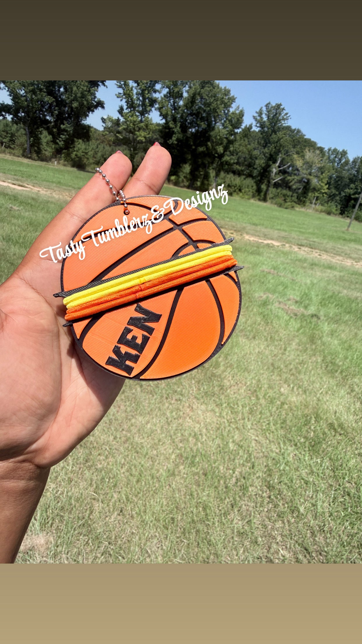 Basketball Hair Tie Holder