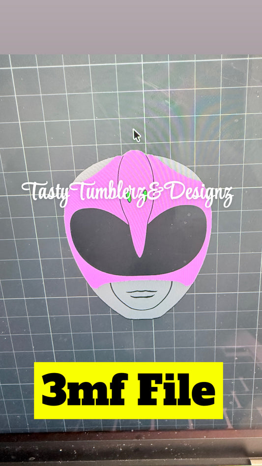 Pink PowerRanger Badge.3mf