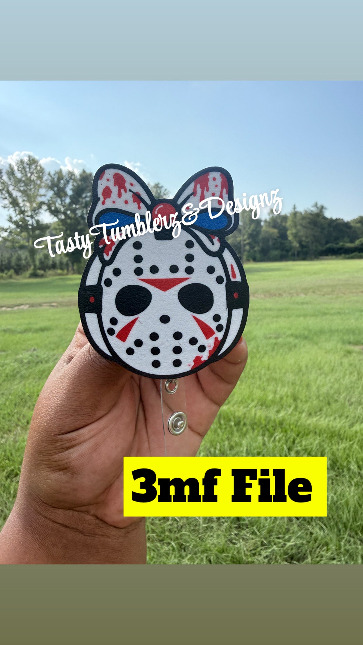 Jason Pumpkin Badge.3mf